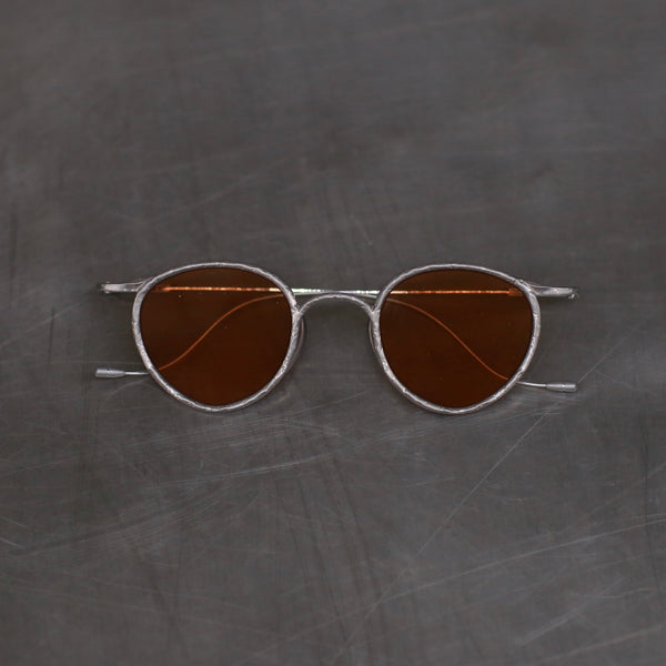 Rigards x ZIGGY CHEN RG1939ZC embossed frame glasses RG-RG1939ZC-GDTSWY antique titanium frame salmon color lenses